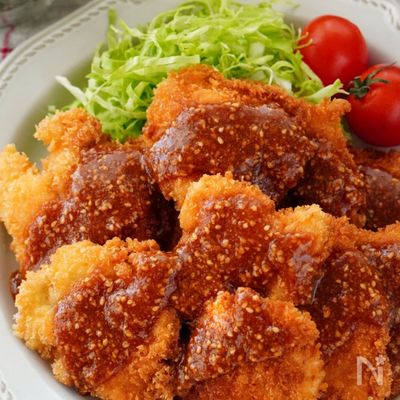 チキンカツのごまとんかつソース《さっくさく♪お肉柔らか♪》