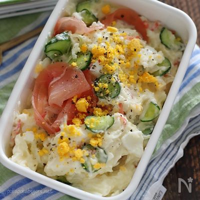 長芋で作るポテトサラダ