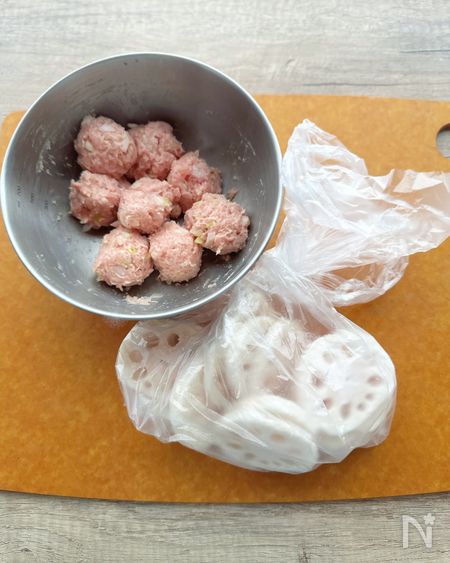 るみさんのれんこんのはさみ焼き工程3