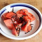 簡単・1分副菜♪塩昆布トマト 
