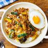 【ワンパン10分で作る!】茄子とズッキーニの簡単キーマカレー