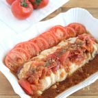 レンジで簡単！鶏むね肉のトマト生姜だれ