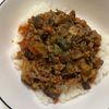 ぺんぎん？の作ってみた!投稿(なすとトマトで簡単！こってり甘辛【ソースそぼろ丼】)