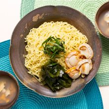 海鮮香る、いちご煮冷製つけ麺