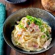 【カルボナーラうどん】簡単！生クリーム不要♪
