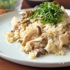 炊飯器で一発✨簡単きのこバターピラフ🍄‍🟫
