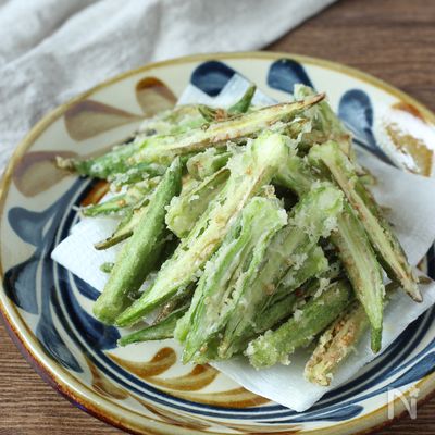食材1つ！調味料塩だけ【オクラの塩から揚げ】家族大絶賛