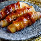余った切りもち活用【餅の豚肉巻き焼き】
