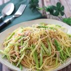 簡単パパっとランチに♡アスパラベーコンの和風パスタ