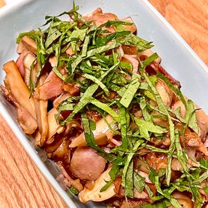 michuの作ってみた!投稿(1日パワーを出したい日に！キノコとベーコンの和風マリネ)