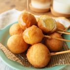 ホットケーキミックスで簡単！さつまいもドッグ♫