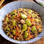 何度も作りたい【そら豆と明太子の炒り豆腐】メインにも副菜にも