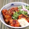 【復刻再現】丸亀製麺の！辛タル鶏天ぶっかけ♪