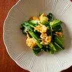 10分かからず簡単副菜【小松菜としらすのふんわり卵炒め】