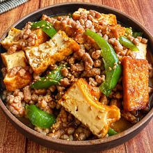 【厚揚げピーマンの肉味噌炒め】ご飯が進む♪