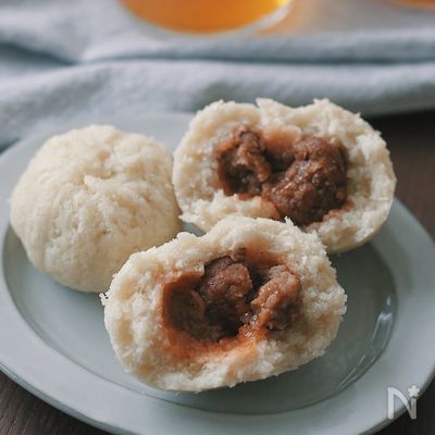 パン粉が変身!即出来!【肉まん】