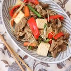 【すき焼のたれで簡単】豆腐チャンプルー