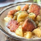 カリッとしてほくっ！鮭とじゃがいもの粒マスタード焼き