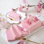 材料4つ、混ぜるだけ！市販のアイスで鬼ラクな桜チーズテリーヌ