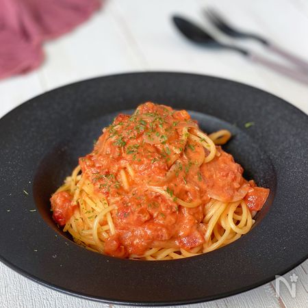 濃厚 ツナのトマトクリームパスタ By Apii Cook あぴ レシピサイト Nadia ナディア プロの料理家のおいしいレシピ