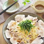 暑い日にぴったり！冷しゃぶともやしの香味だれサラダ