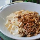 ＊牛肉としめじと豆腐のスタミナオイスター煮＊
