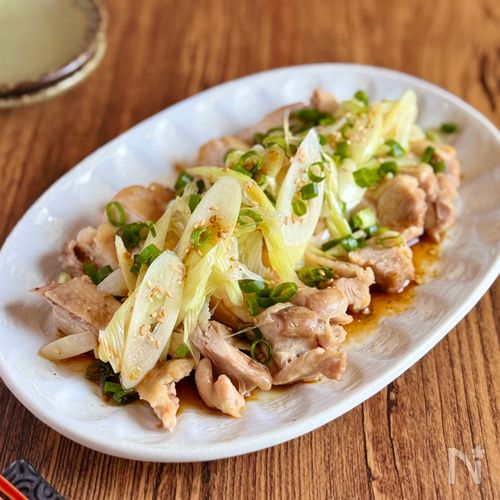 レンジで簡単!夏にぴったり【鶏肉の柚子こしょうポン酢がけ】