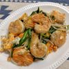 コスモスの作ってみた!投稿(野菜がたっぷり♡ぷりぷりエビとニラ卵もやしのオイスター炒め)
