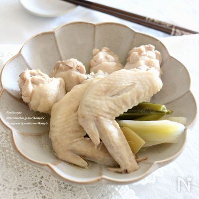 鶏手羽の塩煮