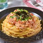 なめたけと梅のポリ袋ツナパスタ│包丁不要！洗い物削減！防災食