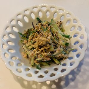 みわの作ってみた!投稿(切り干し大根とひじきときゅうりの和風ツナマヨサラダ)