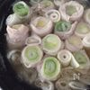 寒〜い日には！長ねぎと豚バラ肉　大根のごま油鍋の工程2