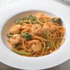 海老とほうれん草のトマトクリームパスタ♪