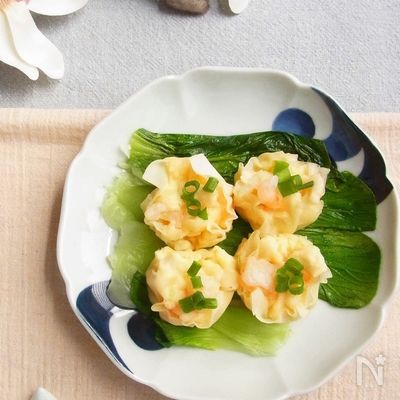 電子レンジで３分 ＊ 海老はんぺん玉子焼売