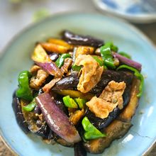 夏バテ対策♪レンジでオイル不使用！茄子と豚ばら肉の中華炒め