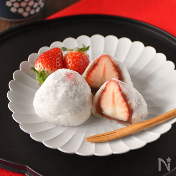 切り餅で手軽に！いちご大福