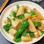 【イカとピーマンと筍の生姜炒め】ぱぱっとスピードおつまみ♪
