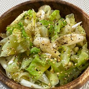 楽ラク手抜キッチン🐶🐾の作ってみた!投稿(『ねぎ塩キャベツ』やみつき副菜☆野菜だけで簡単！)