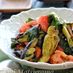 ＊レンチンなすとわかめとトマトの中華サラダ＊