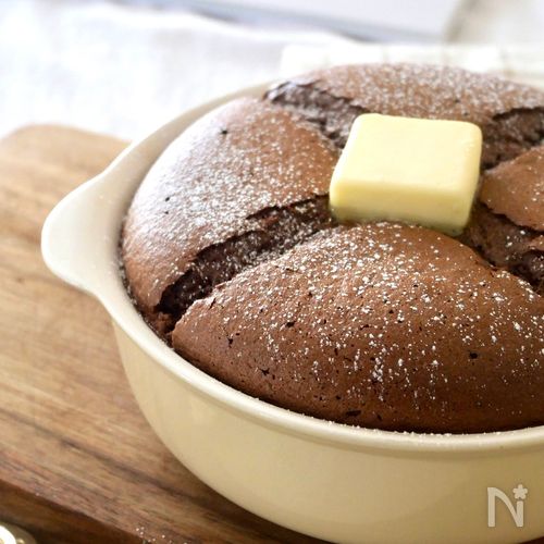 米粉でふわふわっ【ココアカステラパンケーキ】