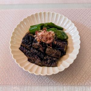 𝔂𝓾𝓶𝓲🍓の作ってみた!投稿(【茄子とピーマンの焼き浸し】めんつゆで簡単！スピード副菜)