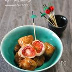 ミニトマトの肉巻き照り焼き。