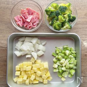具沢山で大満足！ブロッコリーとベーコンポテトの豆乳スープ