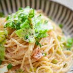 春キャベツの明太クリームパスタ