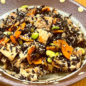 michuの作ってみた!投稿(鰹節の旨みで♪豆腐ごろっと、ひじきの炒り煮)
