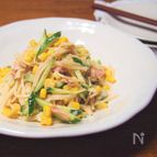 【余り物でボリュームおかず】ツナマヨポン酢スパゲッティサラダ