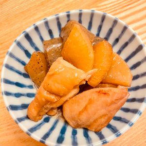 ちひろの作ってみた!投稿(【10分煮るだけ】鶏大根とこんにゃくの甘辛煮☆何度も作りたい)