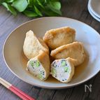 うどんスープがじゅわ～っと油揚げ巾着♪爪楊枝不使用で安心