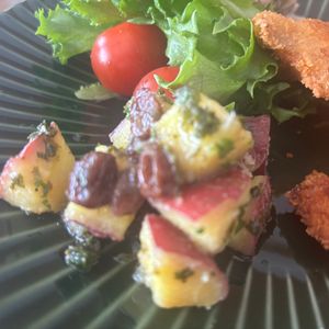 こむぎの作ってみた!投稿(つくりおきに【さつまいものレモンサラダ】次の日が美味しい♪)