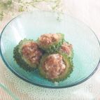 【レンジで簡単】ゴーヤの肉詰め・ゴーヤバーグ